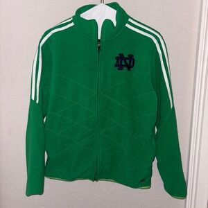 NOTRE DAME Green Zip-Up Jacket